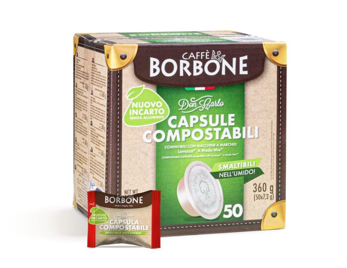 Caffè Borbone – Miscela Rossa – capsule compostabili - 50 capsule